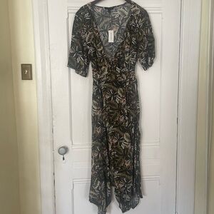 Banana Republic Asymmetrical Dress - with Tiger print